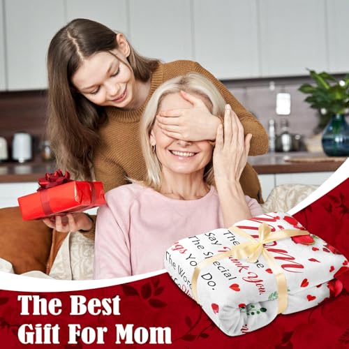 Lavua Gifts for Mom from Daughter or Son - 60x80 Birthday Blanket - To My Mom Gift from Child
