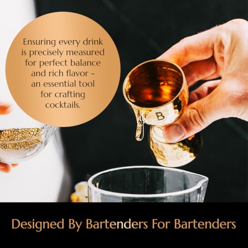 Bull in China Stainless Steel Bell Jigger - 0.25oz to 2oz Cocktail Measures