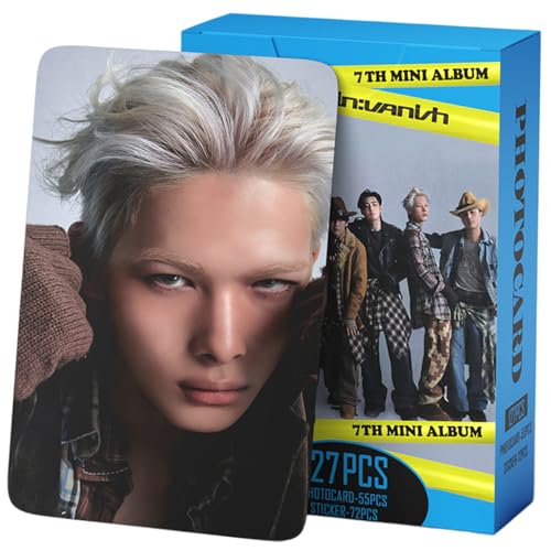 127-Piece Photocard and Sticker Set - Album Collectible Lomo Cards