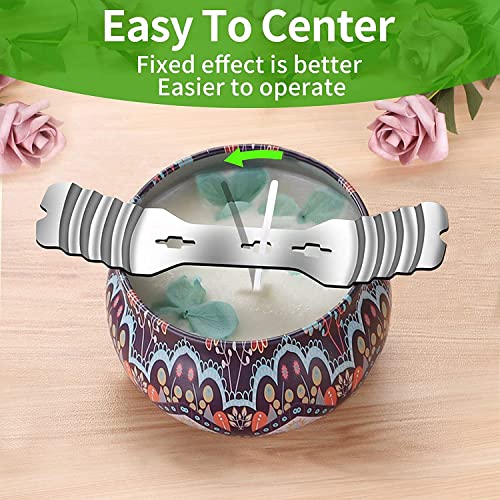 20 pcs Stainless Steel Candle Wick Holders for Candle Making