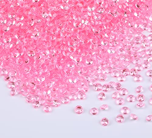 10,000 Pink Acrylic Diamonds Table Scatter Confetti & Vase Fillers (4.5mm)