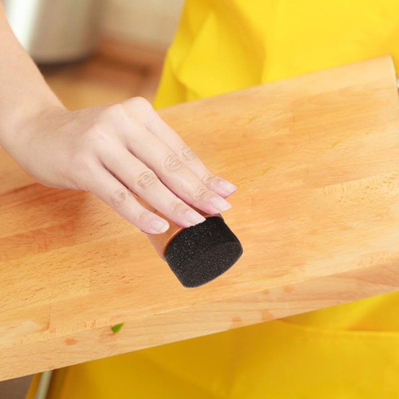 2 Pcs Cutting Board Oil Wax Applicator Set for Cutting Board,Spoons, Wooden Butcher Blocks, Wooden Worktops and Other Utensils, 5 x 5 x 9.5cm