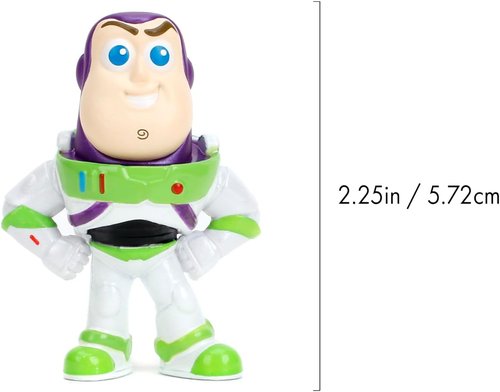 Jada Toy Story Metalfigs 4-Pack | Buzz Lightyear, Woody, Alien & Lotso | 2.5” Diecast Collectible Figures for Kids 8+