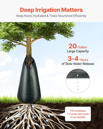 Slow Release Tree Watering Bags 20 Gallon (8-Pack) Heavy Duty Drip Irrigation