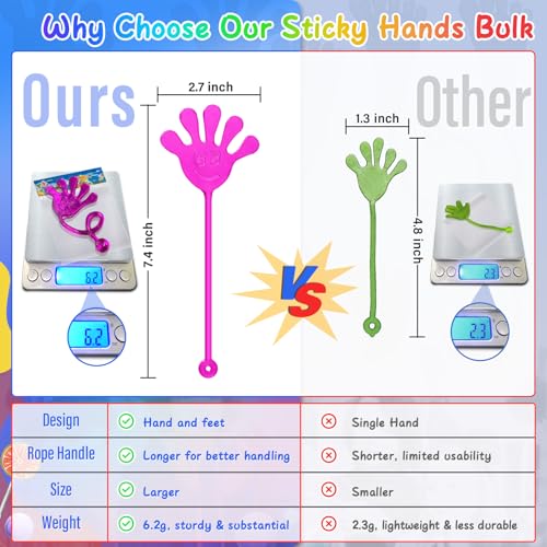 Sticky Hands Bulk 30 PCS Party Favors for Kids Stretchy Toys