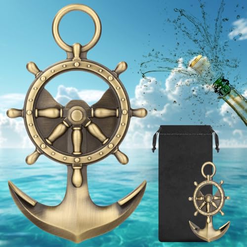Bronze Nautical Anchor Bottle Opener - Ocean Themed Bar Tool & Gift