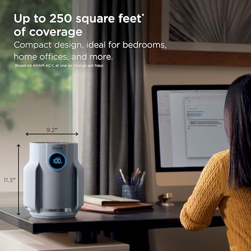 Shark NeverChange Compact Pro Air Purifier Winter Fog HP071BRN