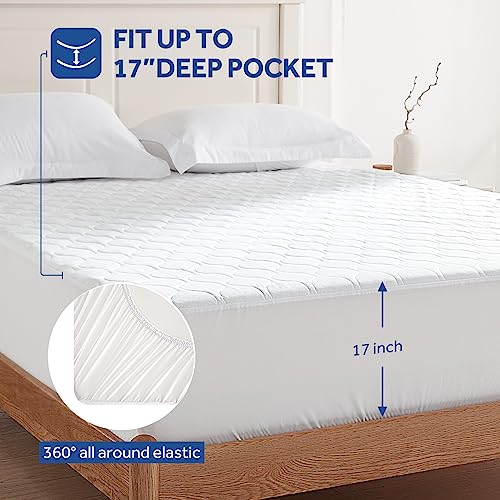 Heated Mattress Pad King Size - Luxury Electric Bed Warmer with 10 Heat Settings
