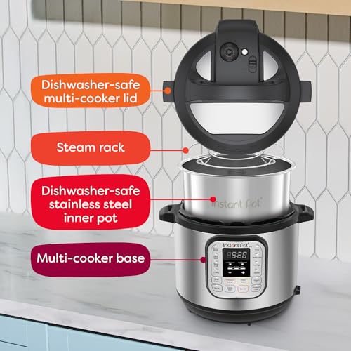 7-in-1 Electric Pressure Cooker & Multi-Cooker, Stainless Steel, 6 Quart