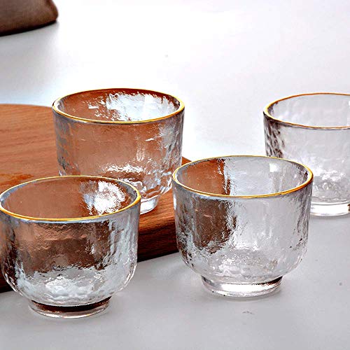BOLLAER Japanese Sake Pot Set with Glass Cups & Carafe – Hot & Cold Sake Gift