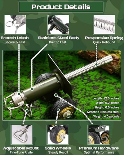 Stainless Steel Mini Cannon Model, Decorative Military Artillery Toy