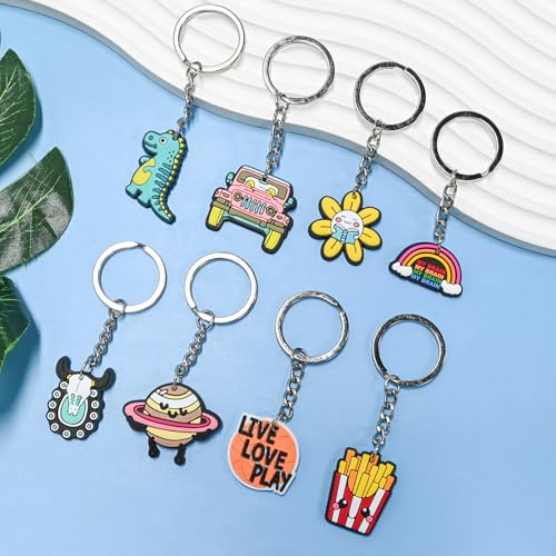Pabucle Cute Keychains Bulk - Random Accessories for Keys, Backpack & Bag (Variation: Cute-200)