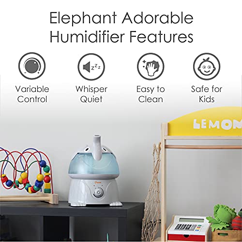 Cute Animal Ultrasonic Cool Mist Humidifier for Kids Bedroom 1 Gallon