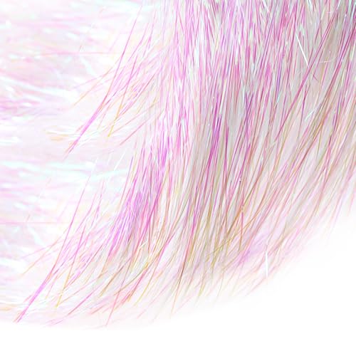 3000 Pcs Iridescent Icicle Tinsel Strands - 18 Inch Christmas Tree Foil Decor