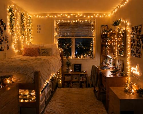 150 LED Fairy String Lights 50Ft Warm White Copper Wire Indoor Outdoor Decor