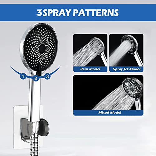 8-Inch Rainfall Shower Head Combo with Handheld Spray and Adjustable Arm