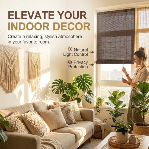 Custom Bamboo Blinds for Indoor & Outdoor Use | Easy Install Roller Shades