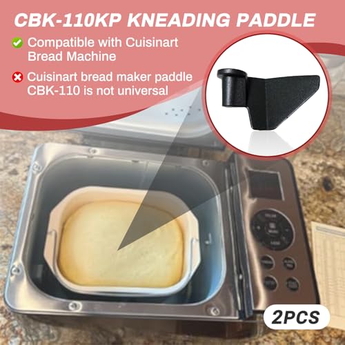 2-Pack Kneading Paddle Replacement for CBK-110 and CBK-110P1 Bread Makers