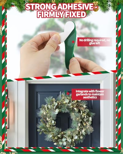 12-Pack Reusable Silicone Garland Hangers for Mantle & Holiday Decor