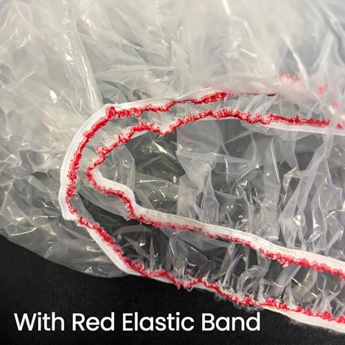 Clear Plastic Loveseat Cover with Elastic Band | Waterproof & Dustproof Protector for Moving