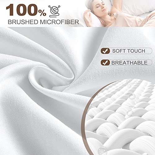 Twin Fitted Sheet 2-Pack - Ultra Soft Brushed Microfiber Deep Pocket Sheets