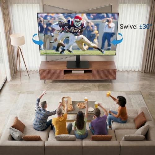 Universal Swivel TV Stand Base for 37-78 Inch TVs - Height Adjustable