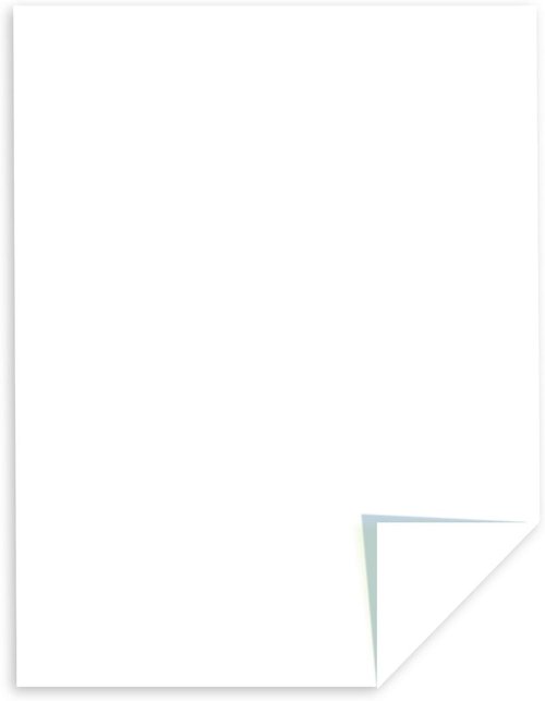 Astrobrights Bright White Cardstock - 8.5" x 11", 65 lb, 176 gsm, 75 Sheets for Vibrant Printing