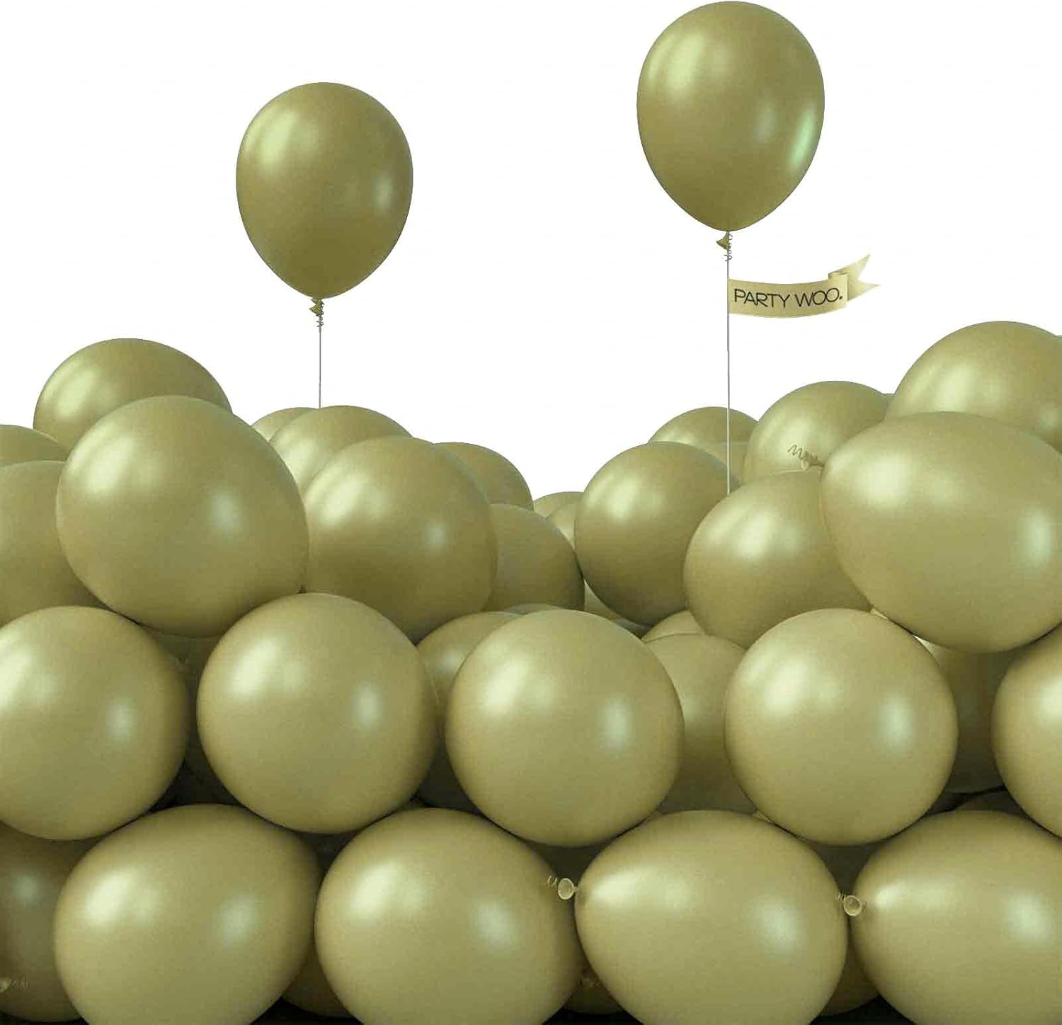 PartyWoo Sage Green Balloons - 50 Pcs Mini Matte Latex for Weddings & Baby Showers | 5 Inch Eucalyptus Decor