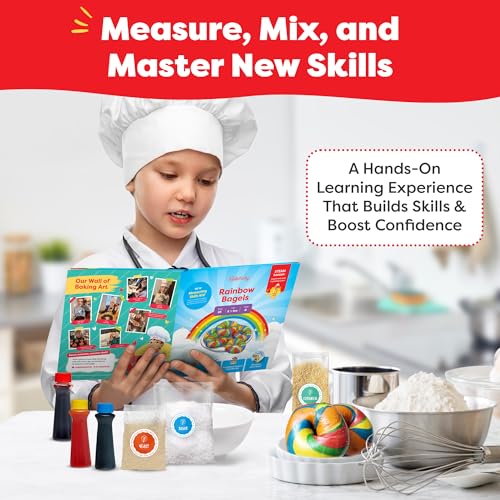 Rainbow Bagel and Soft Pretzel Baking Kit for Kids with Kosher Ingredients