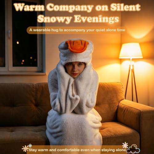 Oversized Goose Blanket Hoodie - Wearable Duck Pajama Onesie for Adults