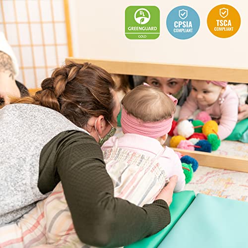 Wooden Double-Sided Bi-Directional Mirror for Kids Playroom