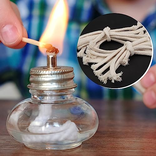 Round Cotton Oil Lamp Wicks - 20 PCS for Tiki Torches & Oil Lamps