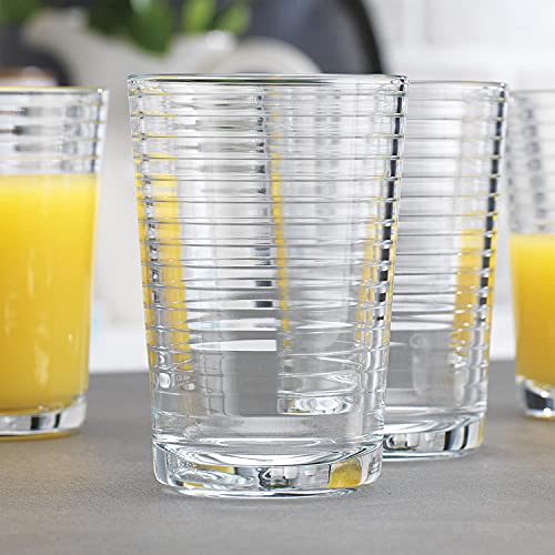 7 oz Juice Glasses – Set of 4 Durable Glass Tumblers for Everyday Use