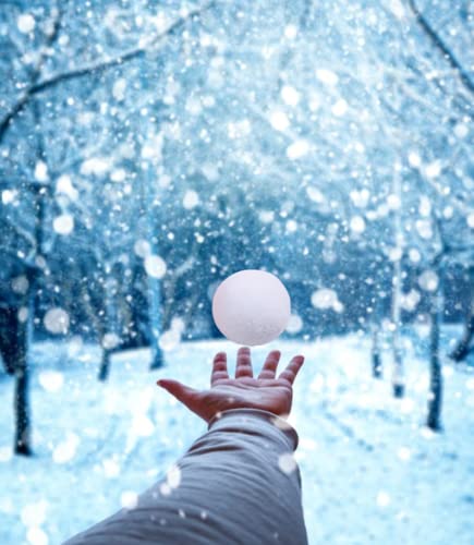 Indoor Snowballs 20-Pack - 3 Inch Soft Realistic Fake Snowball Fight Toys