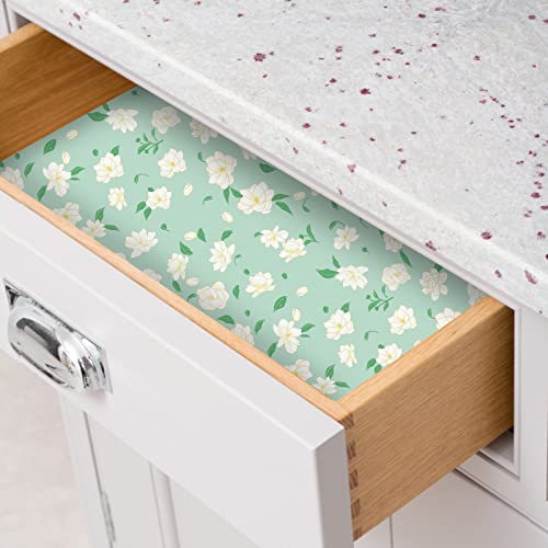 Jasmine Scented Drawer Liners - 6 Non-Adhesive Sheets for Closet & Dresser