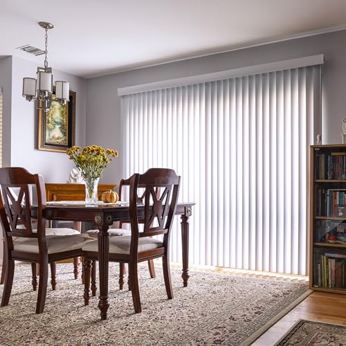 Heavy Duty PVC Vertical Blind Slats - Smooth Curved, 82.5 Inches (2 Slats)