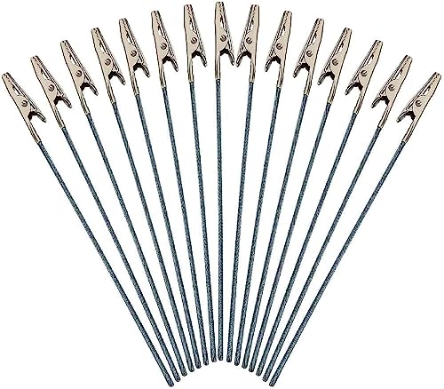 50 Pcs 6-Inch Metal Alligator Clips - Long Tail Photo Clamps for DIY Crafts