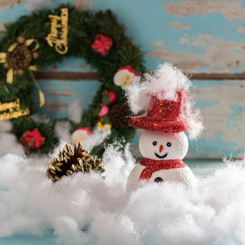 Artificial Fake Snow Decor for Christmas Villages & Mantels (1lb / 500g)