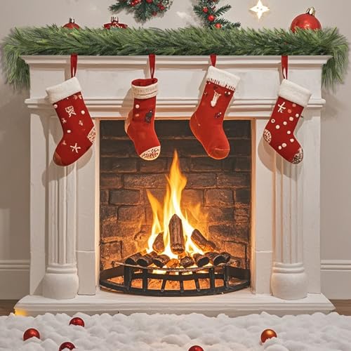 Montekin 2 Pcs 6ft Real Touch Norfolk Pine Christmas Garland (Variation 2)