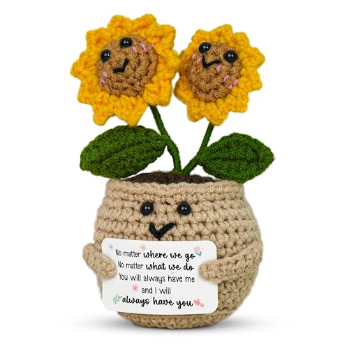 Handmade Crochet Sunflower Keepsake - Best Friend Gift for Home Decor