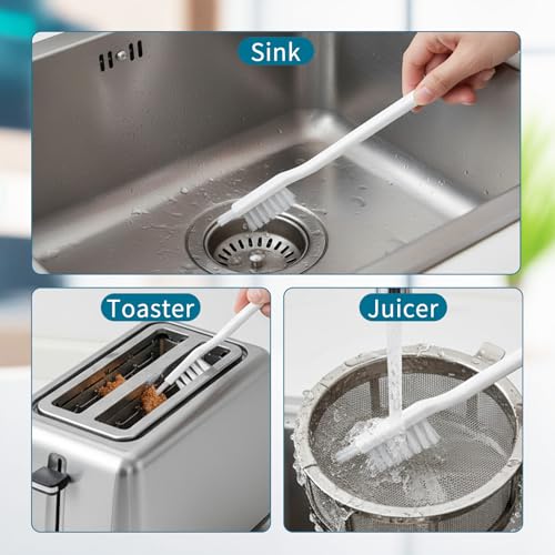 4-Piece Juicer Cleaning Brush Set - Compact Detail Brushes for Kitchen Tools