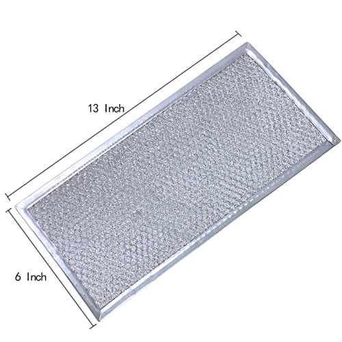 Microwave Grease Filter Replacement, 13-inch x 6-inch, 2-Pack