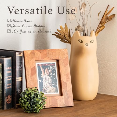 Ceramic Cat Umbrella Stand, Decorative Entryway Umbrella Holder, Black