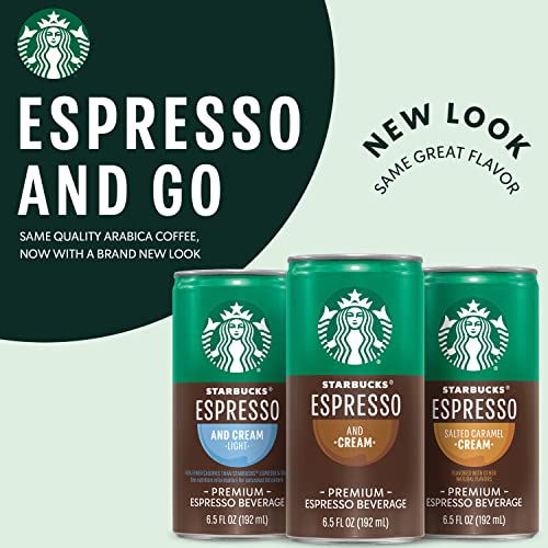 Starbucks Espresso and Cream Ready-to-Drink Coffee 6.5 Oz 12-Pack