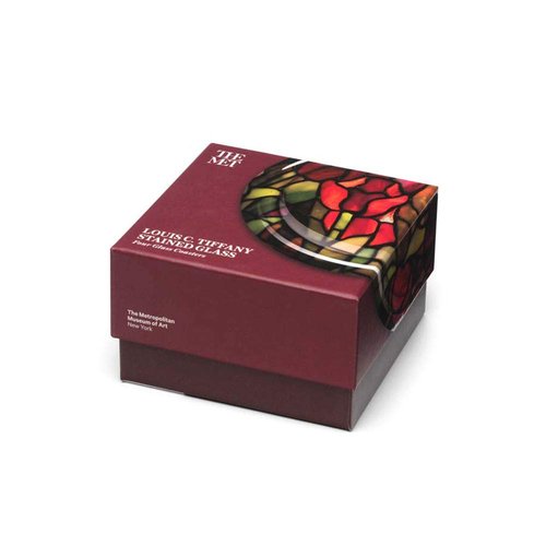 The Metropolitan Museum of Art Stained Glass Design Drink Coasters - Set of 4