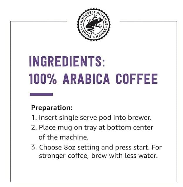 Solimo Dark Roast Coffee Pods 100 Count, 100% Arabica K-Cups