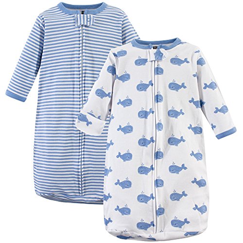 Hudson Baby Unisex Cotton Long-Sleeve Sleep Sack Wearable Blanket