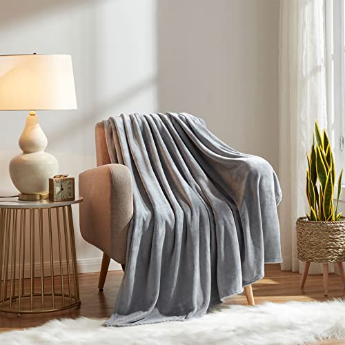 KMUSET Fleece Throw Blanket - Super Soft Lightweight Microfiber Bed Blanket