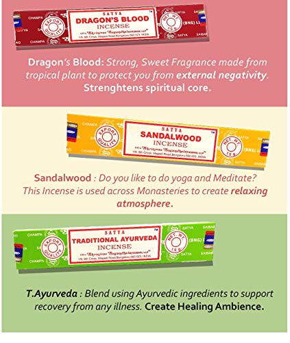 Natural Incense Sticks Variety Pack - 12 Assorted Scents (140+ Sticks)