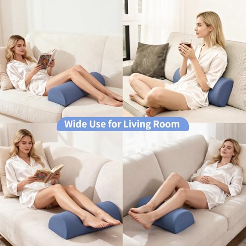 Knee Pillow for Back Sleeping - Ergonomic Half-Moon Leg Support